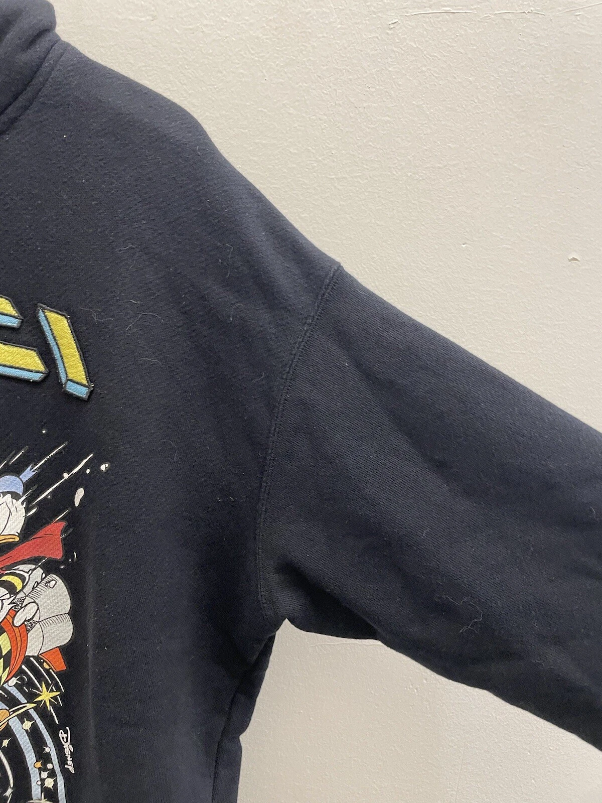 Autentica felpa con cappuccio Gucci x DISNEY UOMO cotone nero Daffy Duck taglia SMALL