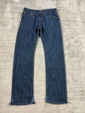 Levis 511 Jeans Boys 16 Reg Blue Straight Leg Dark Wash Denim Cotton Blend