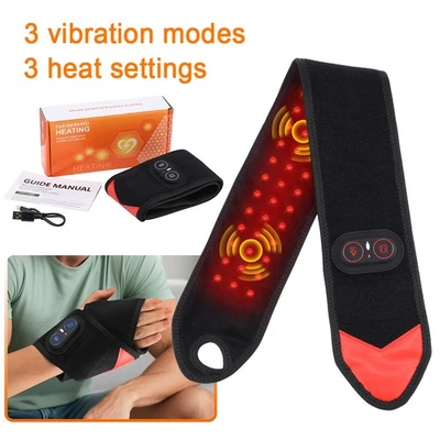 Wrist Wrap for Carpal Tunnel Heat Massage Red Light 3 Heat & Vibration Modes US - Image 1 of 4