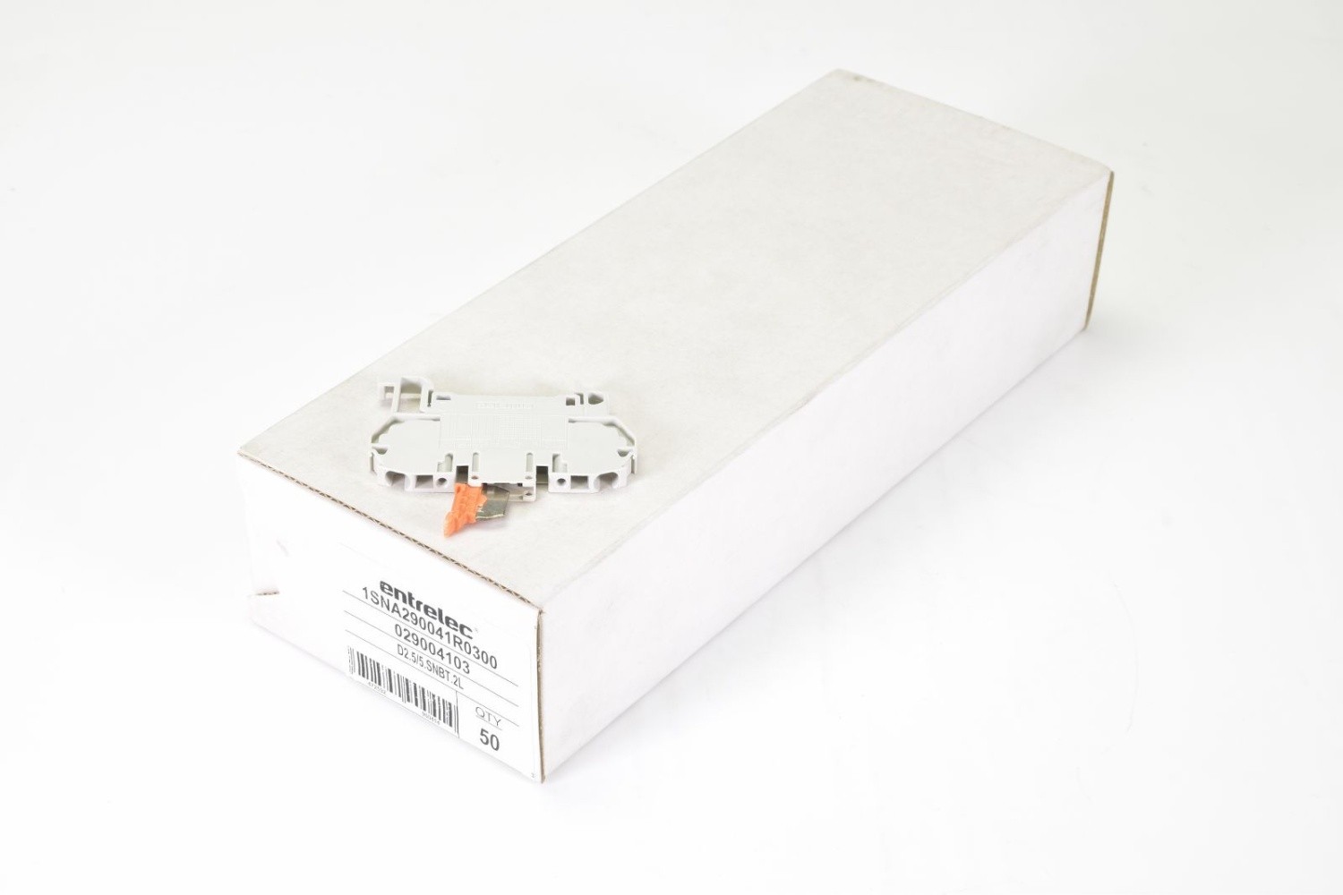 ABB 1SNA290041R0300, D2.5/5.SNBT.2L, Terminal Block, 2,5mm2-12AWG, (1PU=50Pcs.)