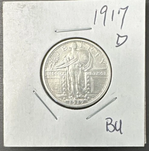 1917 D -- STANDING LIBERTY QUARTER - BU