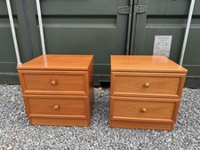 Retro GPlan Pair Of Teak Bedside Cabinets Tables Bedroom