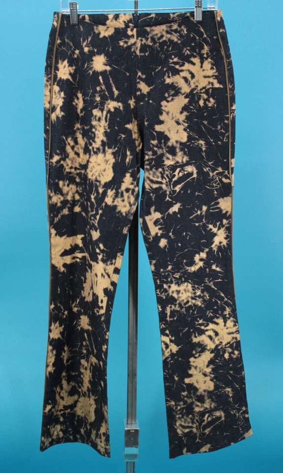 Pantalones de mezclilla Frederick's Of Hollywood de colección para mujer años 90 azul y dorado mancha talla 30 años 90 Y2K Foto 4 de 4