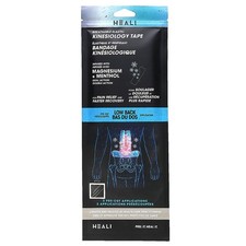 Breathable Elastic Kinesiology Tape, Low Back, 3 Pre-Cut Applications