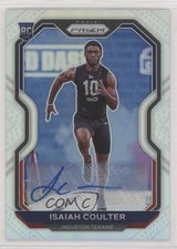 2020 Panini Prizm Rookie Silver Prizm Auto Isaiah Coulter #395 Auto 1s6