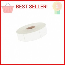 600 PCS White Rectangular Stickers, Blank Write On Labels Self-Adhesive Stickers