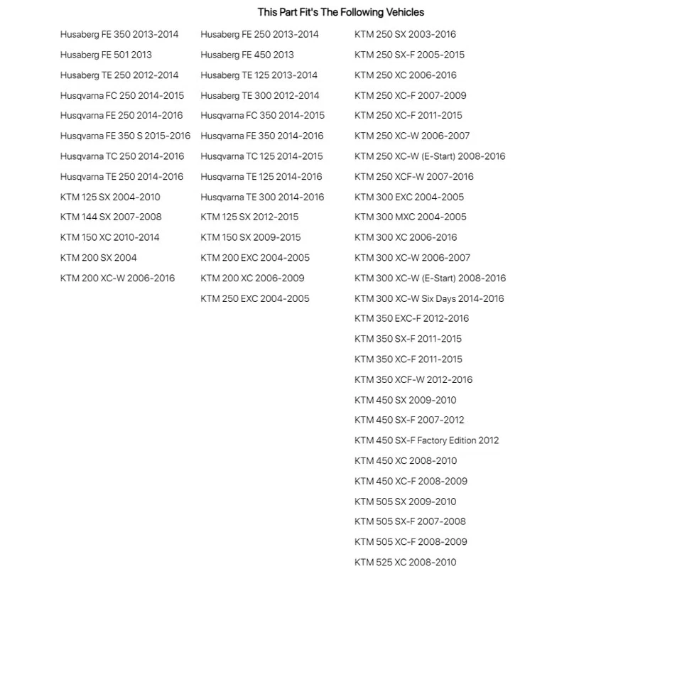Kit de cojinete de brazo oscilante Tusk para Husaberg Te 300 2012-2014 Foto 2 de 3