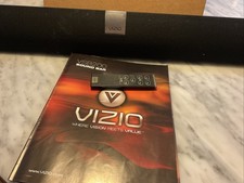 Vizio VSB200 Sound Bar Speaker System with Power Adapter and remote