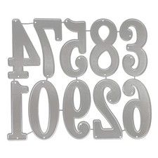 Numbers 09 Metal Cutting Dies Scrapbooking Birthday Card Making 2 Inch Cuts