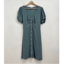 NWOT Madewell V-Neck Button-Front Feminine Romantic Cottage 90s Mini Dress US10