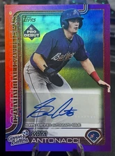 2025 Topps Pro Debut Sam Antonacci Auto Fuchsia Foil /199 Cannon Ballers