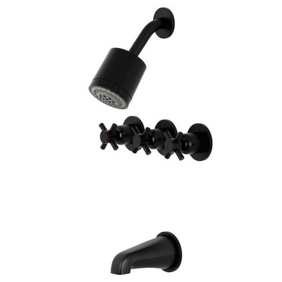 KBX8130DX Concord Tub and Shower Faucet, Matte Black, 7.13 x 10.56 x 5.13
