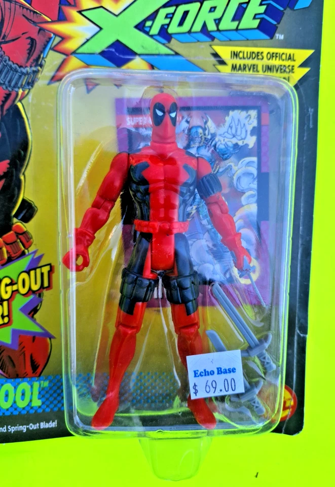 Figura de acción ToyBiz 1992 The Uncanny X-Men X-Force Deadpool Foto 2 de 3