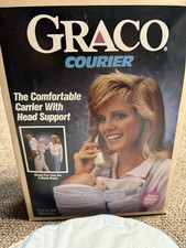 Vintage Graco Courier Baby Infant Carrier 1989 Vintage W/box Instructions Etc