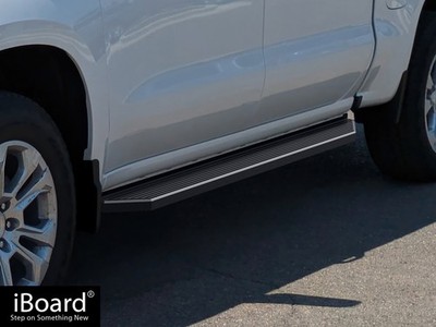 APS Stain Black 6'' Flat Side Step Fit 19-26 Chevy Silverado GMC Sierra Crew Cab