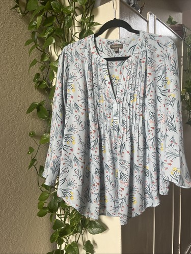 Style & Co Blouse size large new without tags Three-Quarter Ruffled Sleeve