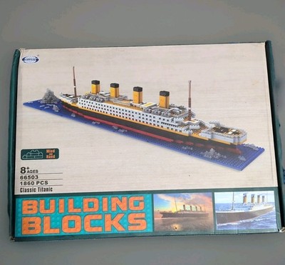 3D Boat Titanic Cruise Ship Building Bricks Blocks Sets