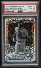 2021 Bowman Chrome Black & White Mini-Diamond Refractor Alexander Ramirez 0ok8