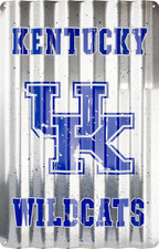 University of Kentuky - Kentucky Wildcats Corrugated Sign 12 X 18 Embossed Sign