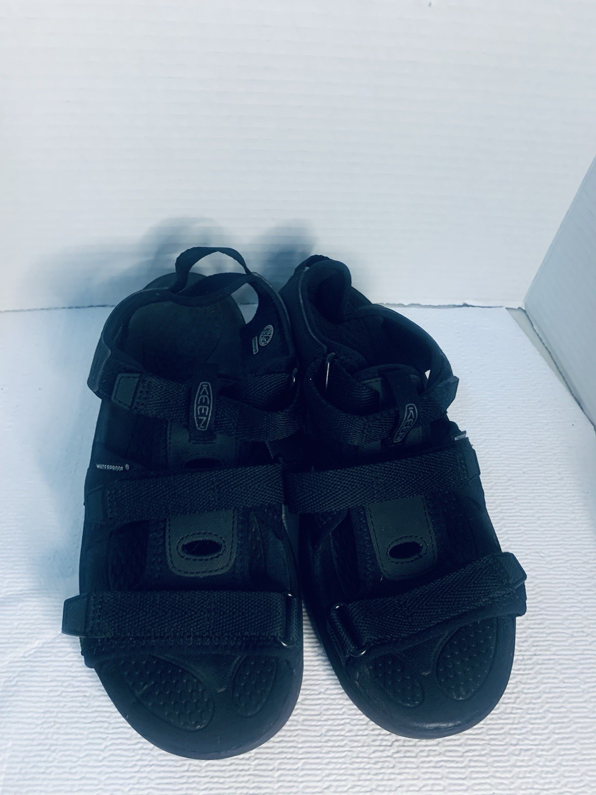 Sandali Keen donna 9 5 neri Astoria West punta aperta impermeabili plantare anatomico