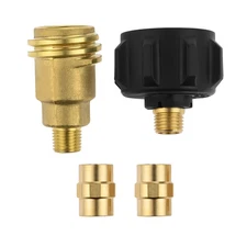 4X QCC1 Propane Gas Adapter with 1/4" NPT Male Fitting for Grill Heater BBQ