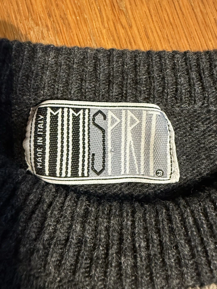 VTG MIMI Spirit Sweater Men’s XL Frankenstein Halloween Golf Novelty Italy Wool - Image 3 of 4