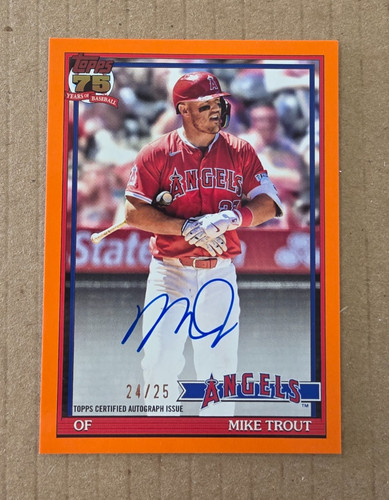 2026 Topps Series 1 Mike Trout 1991 Topps Baseball Autographs (RAW)