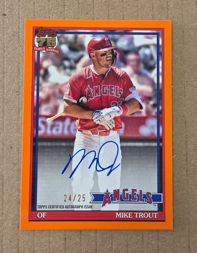 2026 Topps Series 1 Mike Trout 1991 Topps Baseball Autographs (RAW)