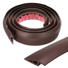 Floor Transition Strip, 0.5" 6.6ft Transition Cover, Coffee