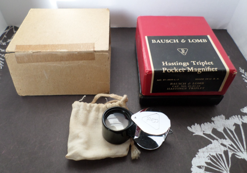 Ancienne loupe Bausch & Lomb Magni-Viewer mains libres autour
