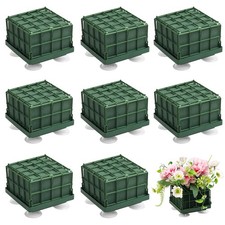 Krijues 4 Pcs Floral Foam Cage for Flowers for Christmas DIY Crafts, Square F...