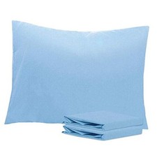Standard Pillowcase Set - 2 Pack Brushed Standard 20" x 26" Sky Blue
