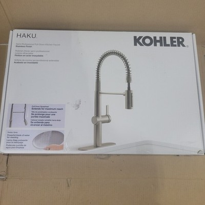 Kohler Haku Pull-Down Kitchen Faucet - Stainless Finish - R38475