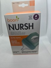 Boon NURSH Reusable Silicone Pouch Bottles - 8oz - Sea Green