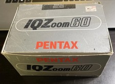 Pentax IQZoom 60 35mm Film Camera Autofocus With Box, Manual And CD Software