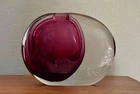 Antonio da Ros for Cenedese Red Layers Momento Vase