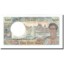 Geldschein, Tahiti, 500 Francs, Undated (1970-85), KM:25b2, UNZ