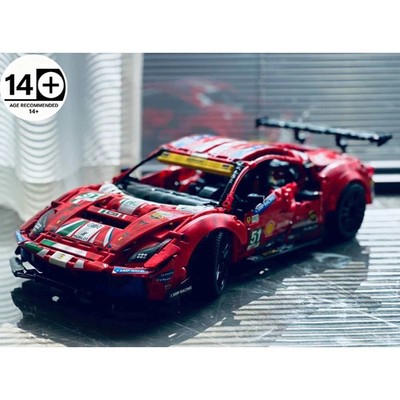 1675PCS GTE Super Racing Car Building Blocks Creative Assemble Brick Educational