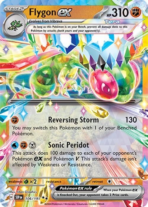 Flygon ex 106/191 Surging Sparks Holo Double Rare Near Mint Pokemon Card