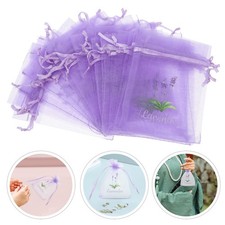 20pcs Organza Lavender Bags Gauze Sachet Bags Lavender Drawstring Bags Sachets