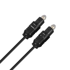 High Quality Black Fiber Optical Audio Cable For TosLink Cables 1m
