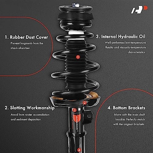 Front Complete Struts Compatible with Chevrolet/Chevy Malibu 2013-2015, - Picture 4 of 7