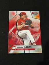 Andrew Abbott Refractor 2025 Bowman’s Best #25 Cincinnati Reds