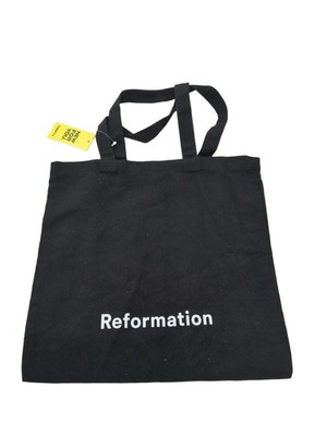 Reformation Damentasche schwarz 100% Baumwolle Beuteltasche