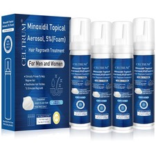 5 Minoxidil Foam for Men and Women Infused with Biotin Hair Growth 8.44oz