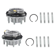 Pair Front Wheel Hub Bearing 4WD For Ford F250 F350 Super Duty 2011-2016 SRW