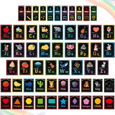 57 Pcs Alphabet for Classroom Wall ABC Alphabet Poster Letters Number line Co...