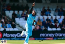 JOFRA ARCHER ENGLAND CRICKET 12x8 WORLD CUP 2019 PHOTO (ACG CERT AG16779)