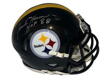Jack Ham Signed Pittsburgh Steelers Speed Mini Helmet JSA HOF 88 Inscription