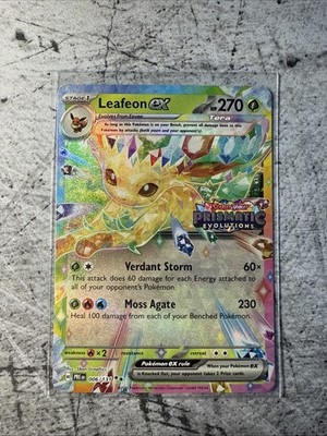 Leafeon ex - (Prismatic Evolutions Stamp) 006/131 Miscellaneous Cards & Products
